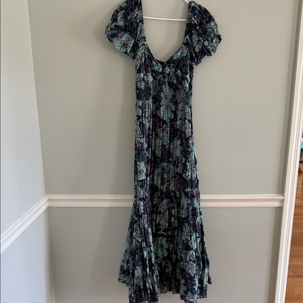 Free People Sundrenched Floral Tiered Maxi Dress